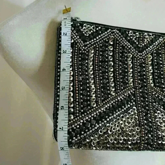 Charming Charlie RSVP Beaded / Sequined Clutch - Picture 2 of 5